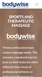 Mobile Screenshot of bodywisemilwaukee.com